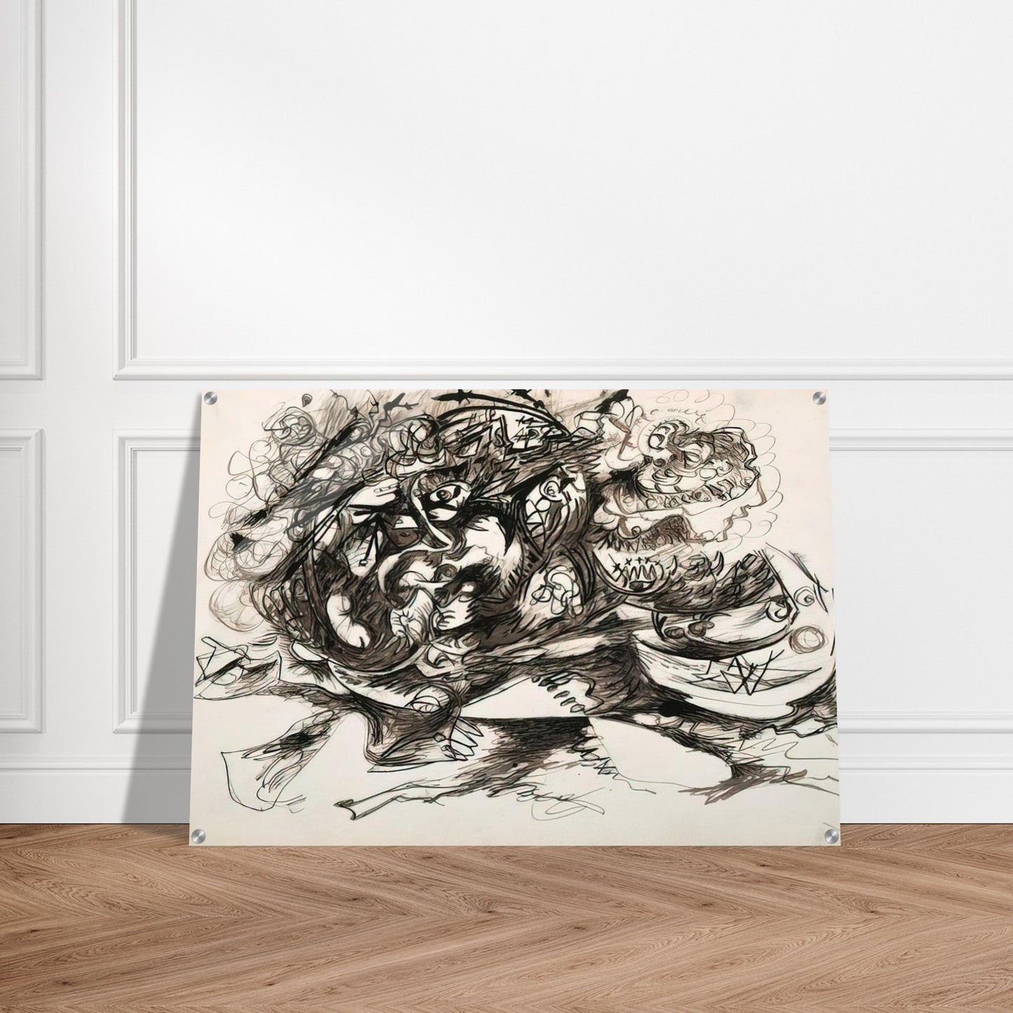 UNTITLED O CONNOR THAW 771 - Jackson Pollock Acrylic Print - 70x100 cm / 28x40″ inches