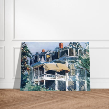 The Mansard Roof - Edward Hopper Brushed Aluminum Print - 70x100 cm / 28x40 inches | Edward Hopper Aluminum Print | Edward Hopper Prints