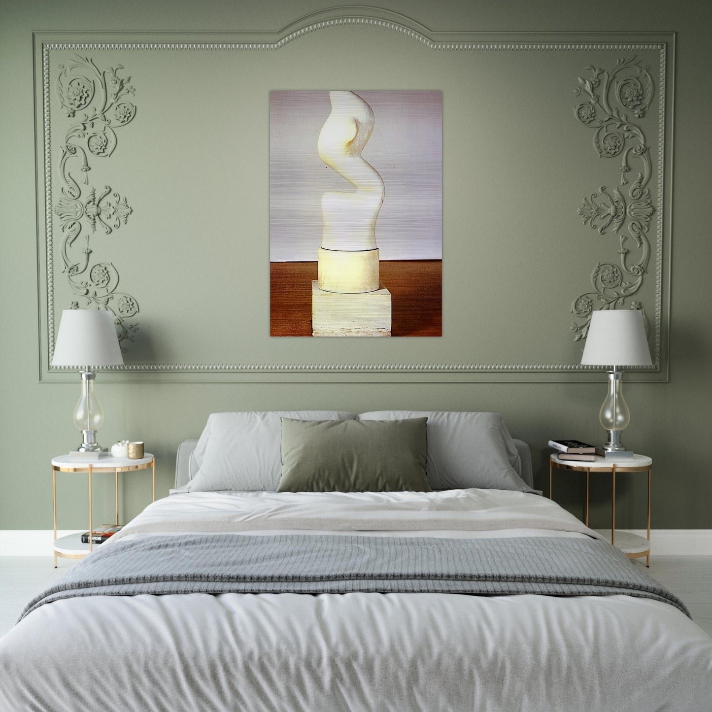 Rising Up S elevant - Jean Arp Brushed Aluminum Print - 70x100 cm / 28x40 inches | Jean Arp Aluminum Print | Jean Arp Prints