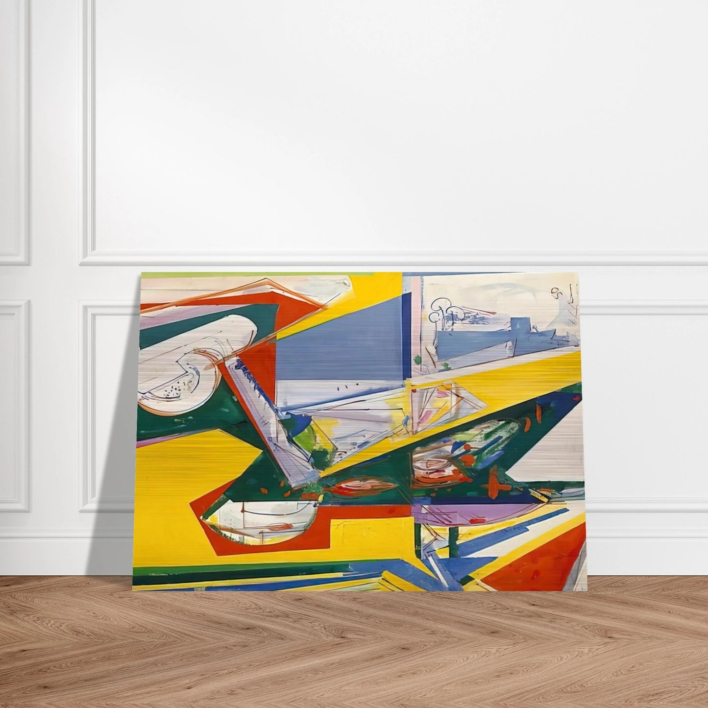 The Window - Hans Hofmann Brushed Aluminum Print - 70x100 cm / 28x40 inches | Hans Hofmann Aluminum Print | Hans Hofmann Prints