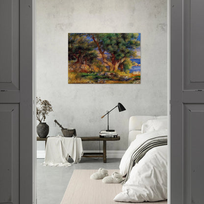 Landscape near Manton - Pierre-Auguste Renoir Brushed Aluminum Print - 70x100 cm / 28x40 inches | Pierre-Auguste Renoir Aluminum Print | Pierre-Auguste Renoir Prints