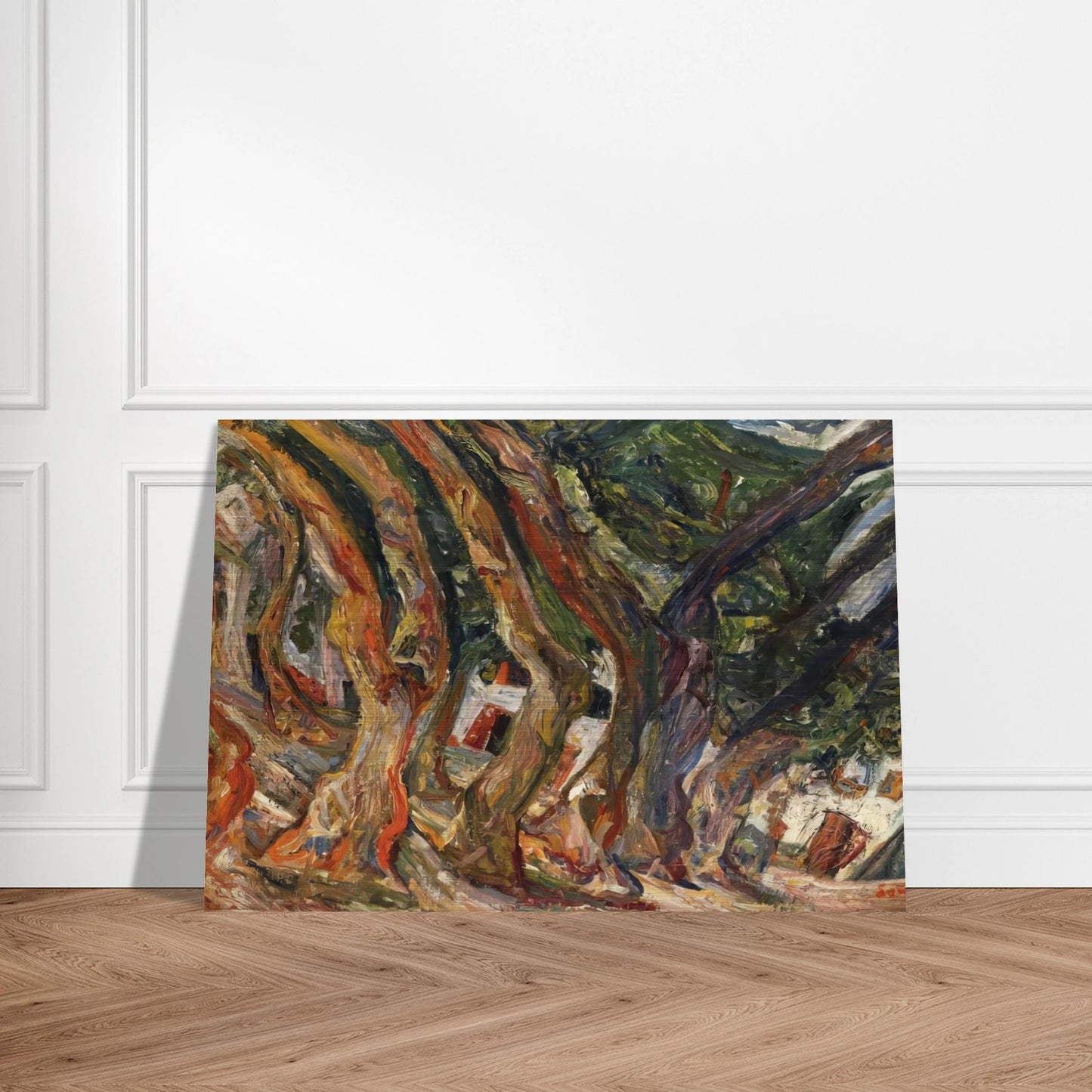 PLANE TREES AT CERET 1920 0 - Chaim Soutine Brushed Aluminum Print - 70x100 cm / 28x40 inches | Chaim Soutine Aluminum Print | Chaim Soutine Prints