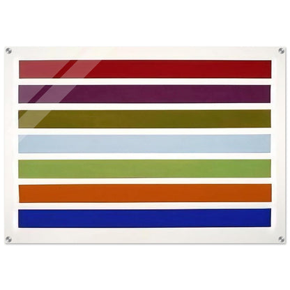 Wall Stripes No. 3 - 1962 - Gene Davis Acrylic Print - 70x100 cm / 28x40″ inches | Gene Davis Wall Art | Gene Davis Prints