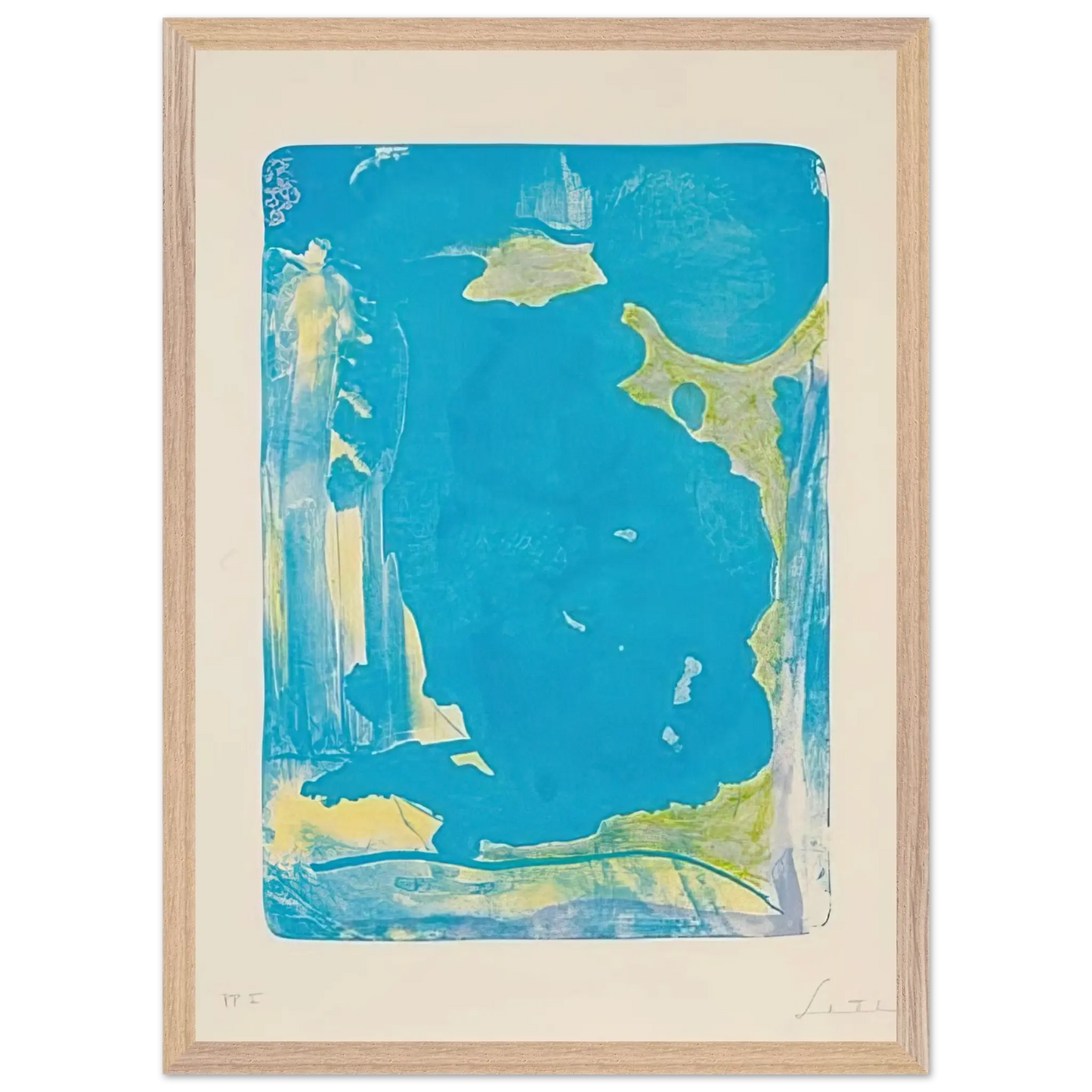 Helen Frankenthaler - Reflections IV - 1995 Wall art - A1 (59.4 x 84.1  cm) - Fine Art Poster - -