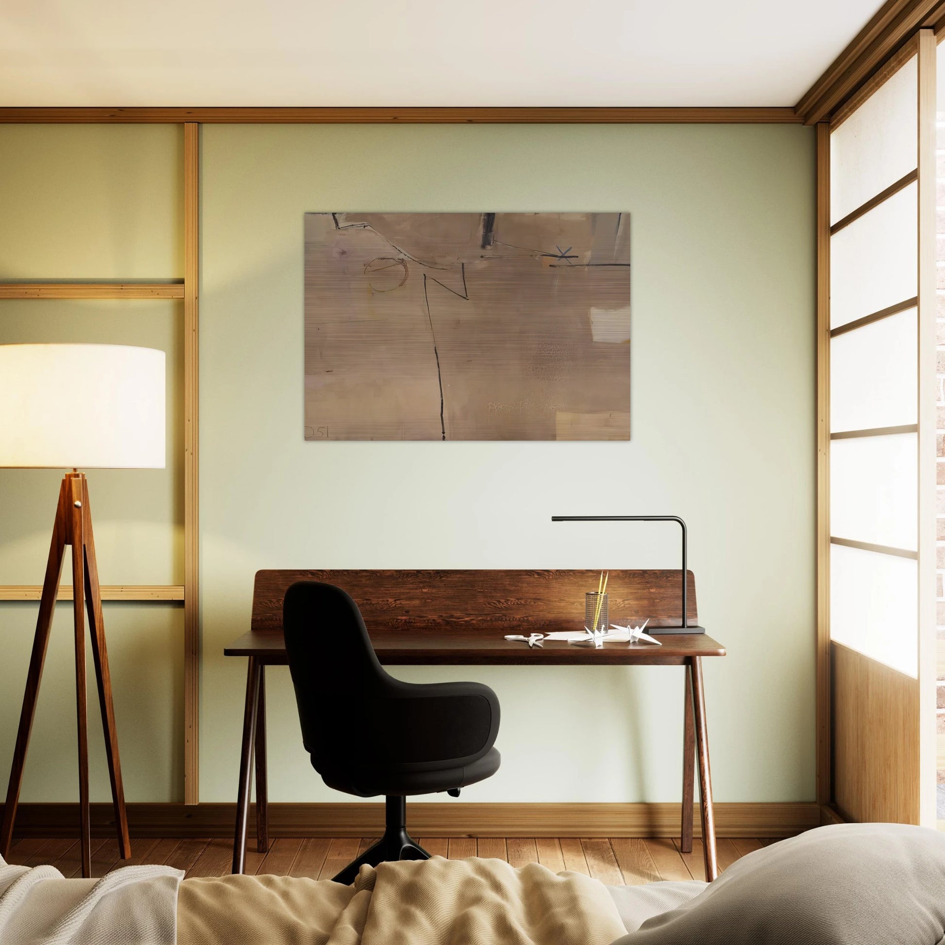 #22 Albuquerque - Richard Diebenkorn Brushed Aluminum Print - 70x100 cm / 28x40 inches | Richard Diebenkorn Aluminum Print | Richard Diebenkorn Prints