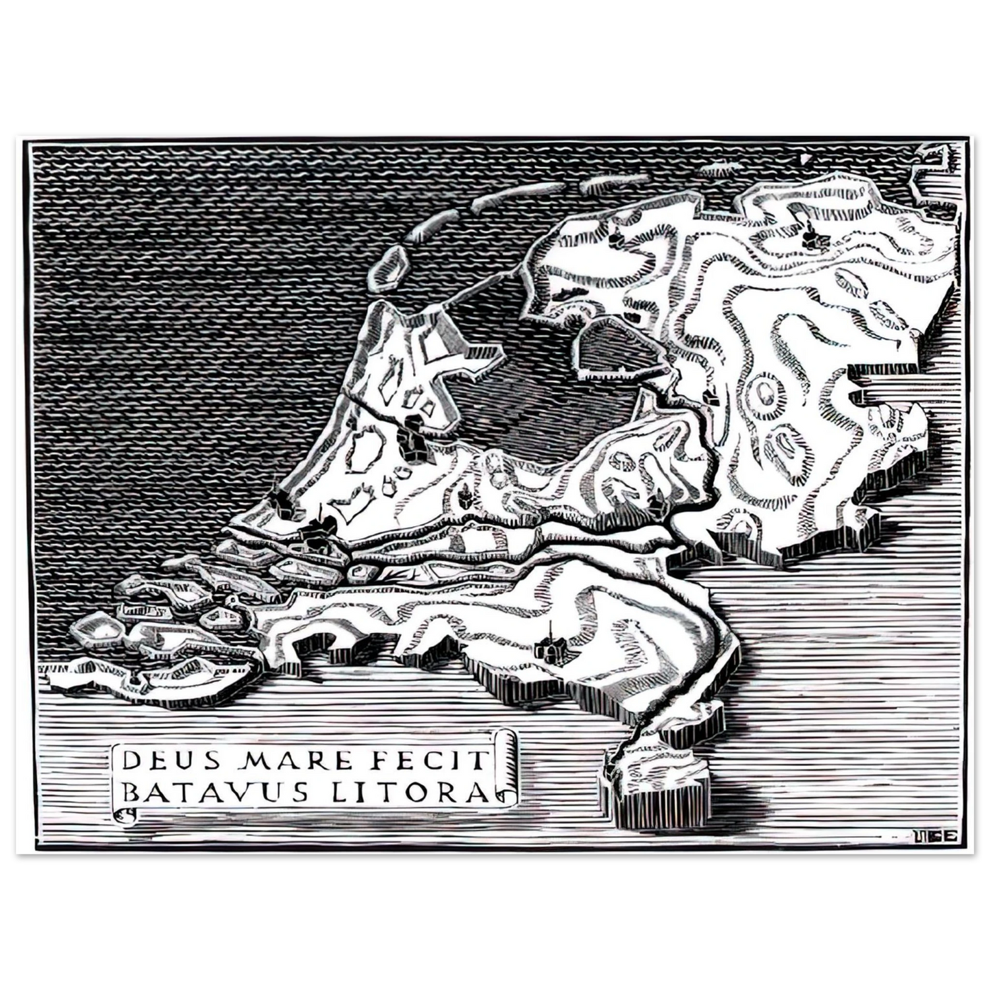 MC Escher - ESCHER (28) Wall Art - 21x29.7 cm / 8x12" - Fine Art Poster-canvas - -