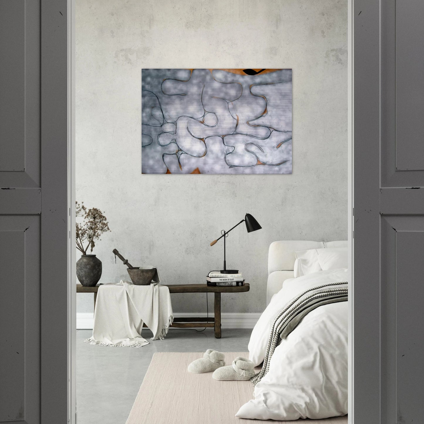 Grey Symphony - 1975 - Victor Pasmore Brushed Aluminum Print - 70x100 cm / 28x40 inches | Victor Pasmore Aluminum Print | Victor Pasmore Prints