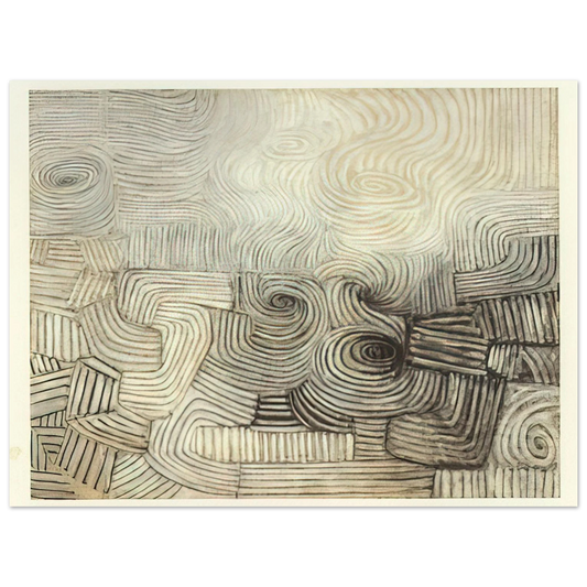Victor Pasmore - THE SNOWSTORM 1950  75x100 cm / 30x40inches Fine Art Poster