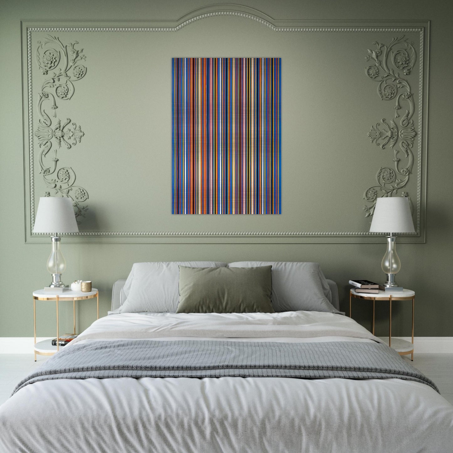 RA 2 1981 - Bridget Riley Brushed Aluminum Print - 70x100 cm / 28x40 inches | Bridget Riley Aluminum Print | Bridget Riley Prints