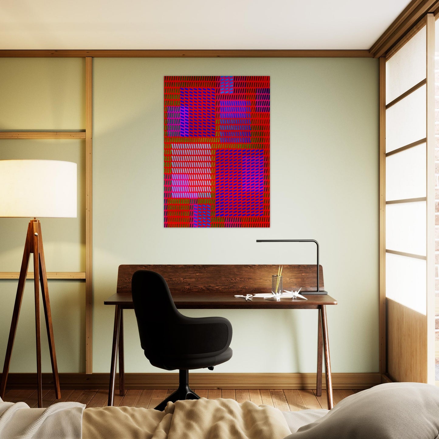 Keiho C1 - 1963 - Victor Vasarely Brushed Aluminum Print - 70x100 cm / 28x40 inches | Victor Vasarely Aluminum Print | Victor Vasarely Prints