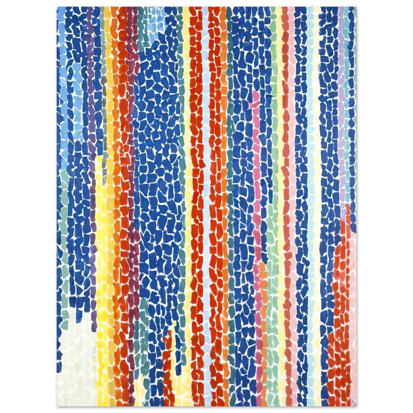 Alma Woodsey Thomas - IRIS TULIPS JONQUILS AND CROCUSES 1969  75x100 cm / 30x40inches Fine Art Poster