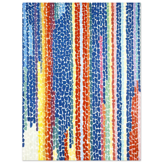 Alma Woodsey Thomas - IRIS TULIPS JONQUILS AND CROCUSES 1969  75x100 cm / 30x40inches Fine Art Poster
