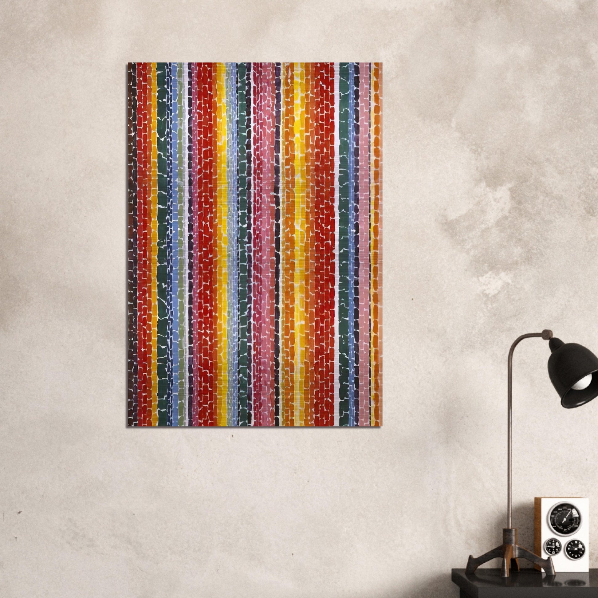 EARTH SERMON BEAUTY LOVE AND PEACE 1971 - Alma Woodsey Thomas Brushed Aluminum Print - 70x100 cm / 28x40 inches | Alma Woodsey Thomas Aluminum Print | Alma Woodsey Thomas Prints