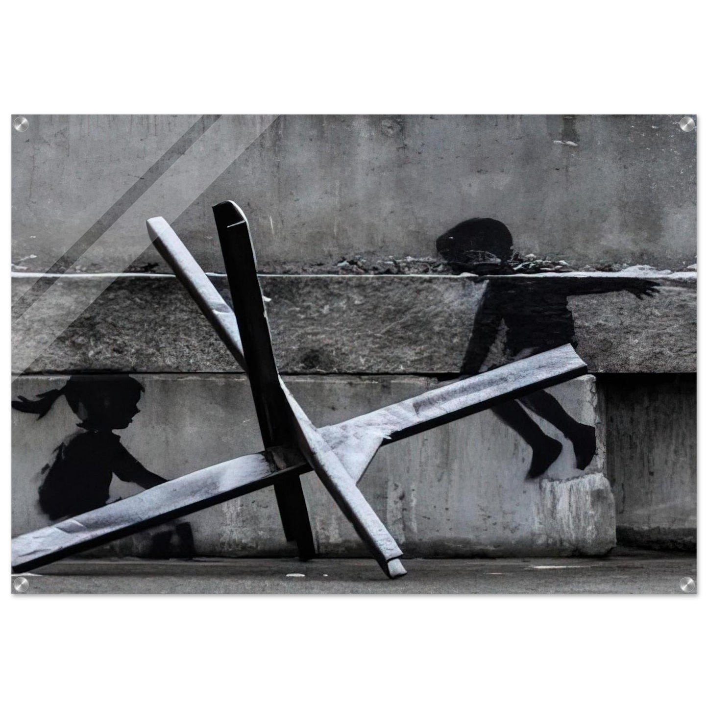 KYIV KHRESHCHYATYK 9 2022 - Banksy Acrylic Print - 70x100 cm / 28x40″ inches