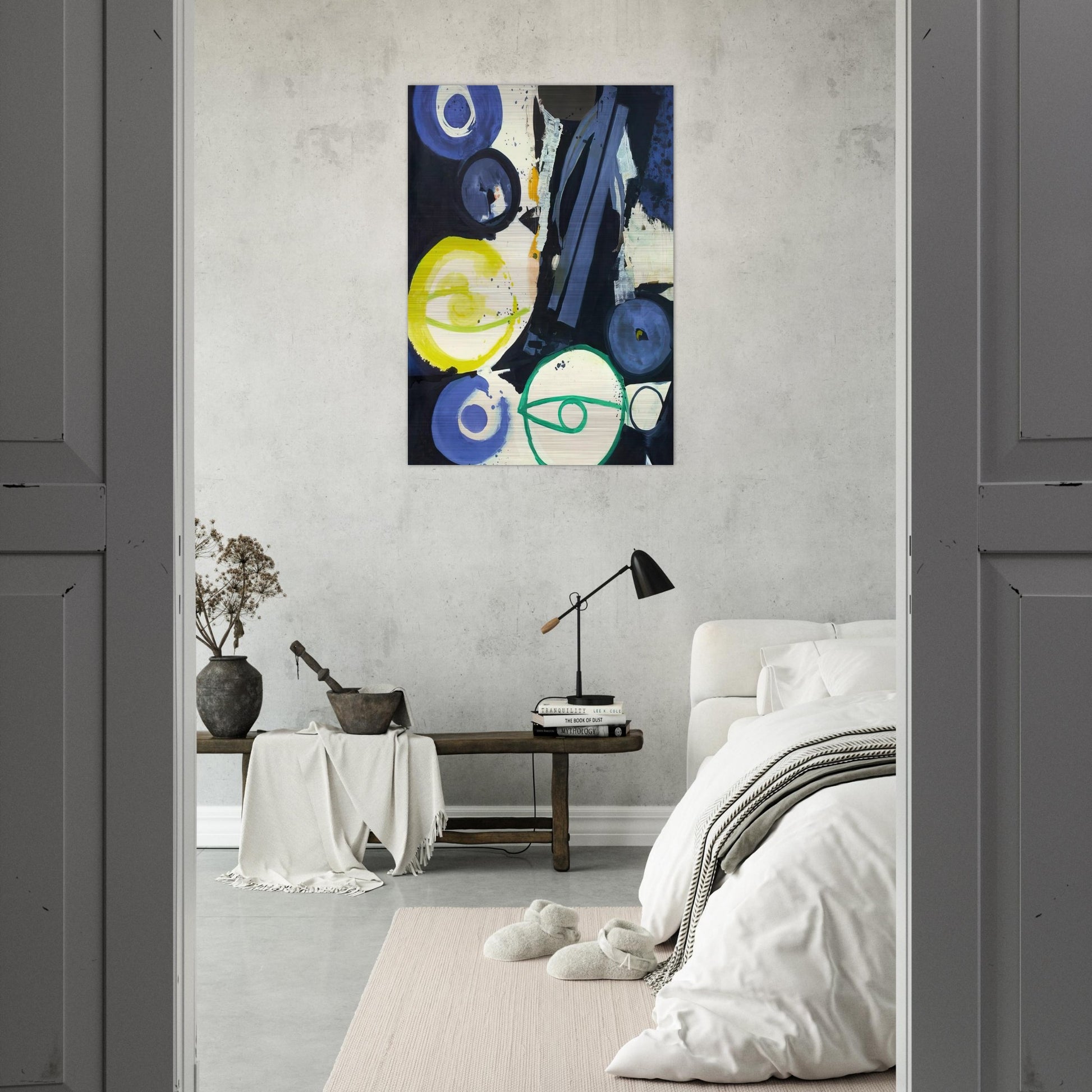 Orakel - 1964 - Ernst Wilhelm Nay Brushed Aluminum Print - 70x100 cm / 28x40 inches | Ernst Wilhelm Nay Aluminum Print | Ernst Wilhelm Nay Prints