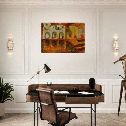 PORTDOGUE 1919 - Salvador Dali Brushed Aluminum Print - 70x100 cm / 28x40 inches | Salvador Dali Aluminum Print | Salvador Dali Prints