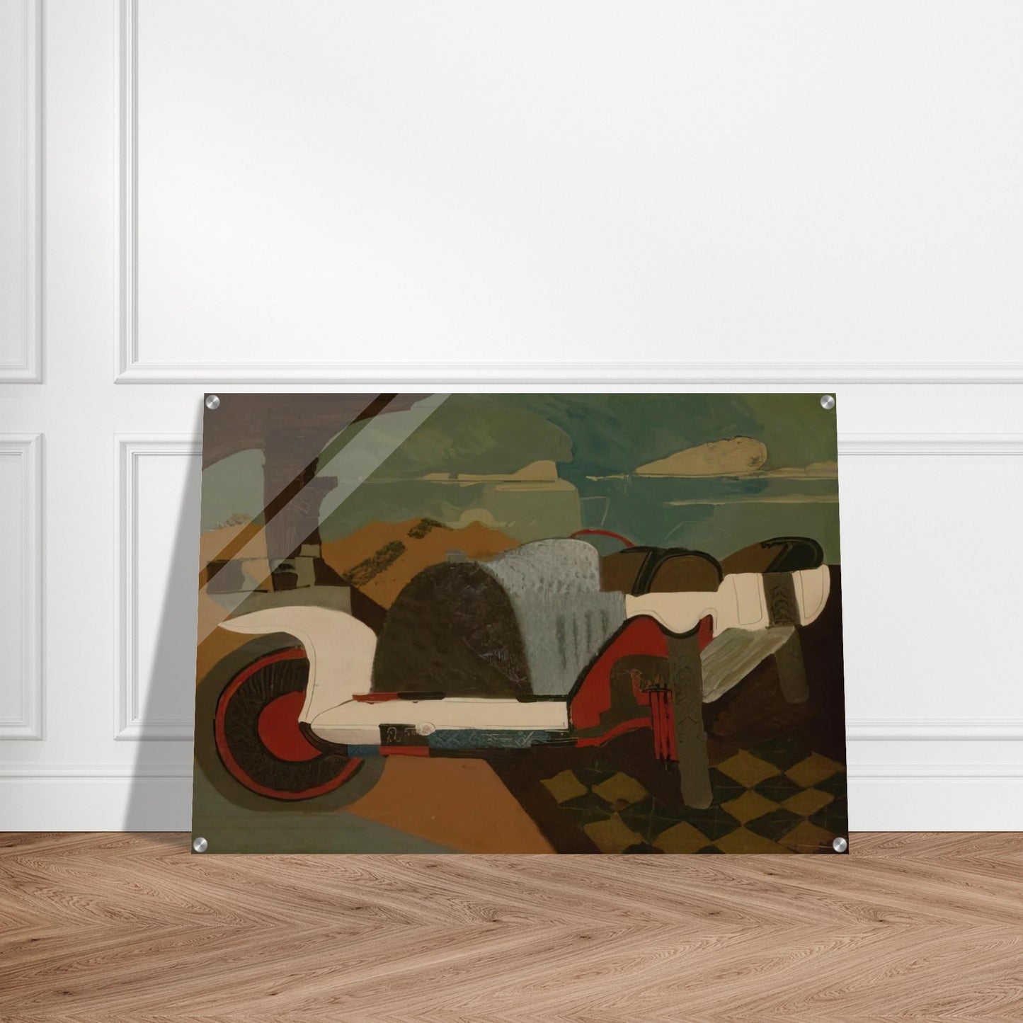 La Bugatti - 1925 - Charles Lapicque Acrylic Print - 70x100 cm / 28x40″ inches | Charles Lapicque Wall Art | Charles Lapicque Prints