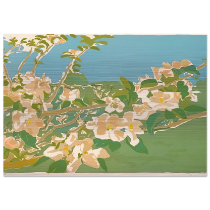 APPLE BLOSSOMS II 1974 - Fairfield Porter Brushed Aluminum Print - 70x100 cm / 28x40 inches | Fairfield Porter Aluminum Print | Fairfield Porter Prints