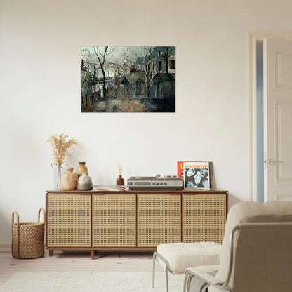 RENOIR S GARDEN - Maurice Utrillo Brushed Aluminum Print - 70x100 cm / 28x40 inches | Maurice Utrillo Aluminum Print | Maurice Utrillo Prints
