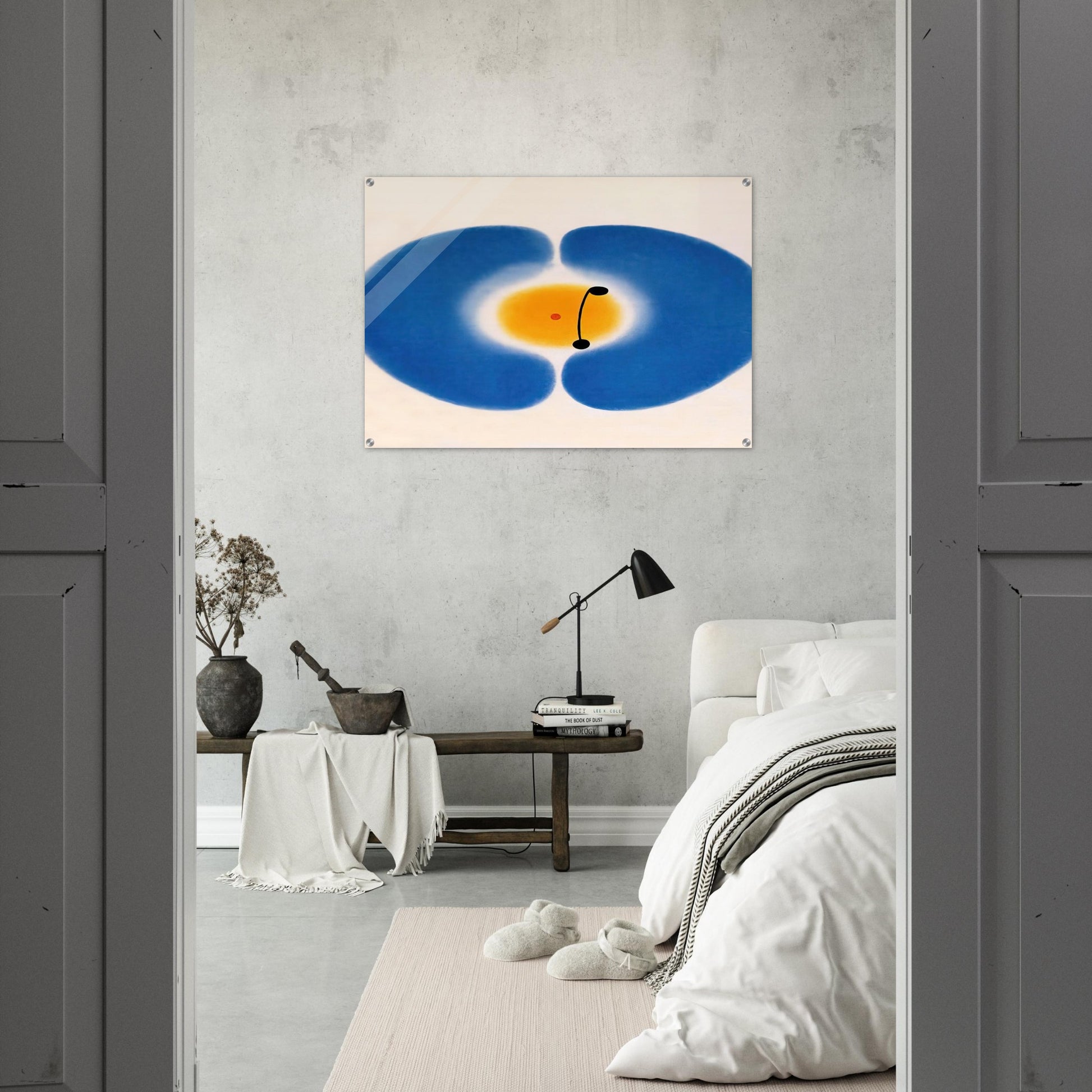 BLUE MANDALA 1978 - Victor Pasmore Acrylic Print - 70x100 cm / 28x40″ inches
