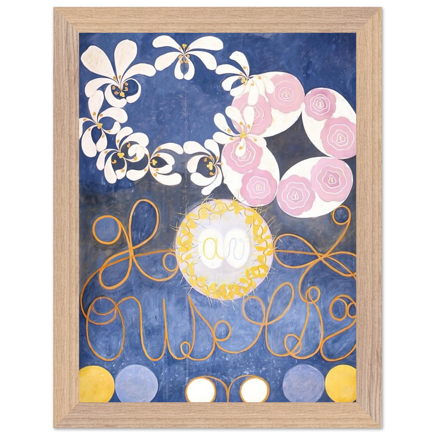 Hilma af Klint - THE TEN LARGEST 1907 Wall art - 40x50 cm / 16x20 inches - Premium Wooden Framed Poster With Fine Art Paper - Black frame