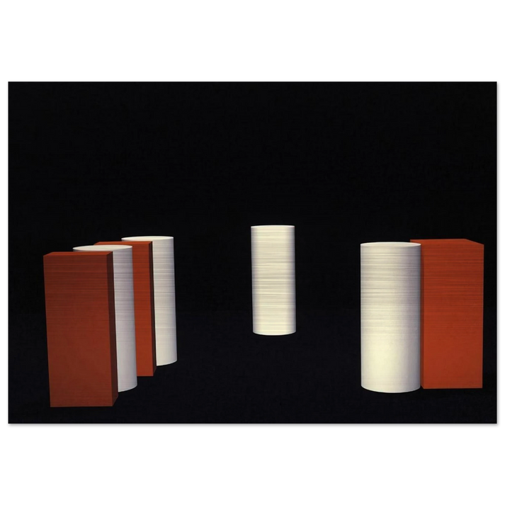 Ballet Neoconcreto # 1 - 1958 - Lygia Pape Brushed Aluminum Print - 70x100 cm / 28x40 inches | Lygia Pape Aluminum Print | Lygia Pape Prints