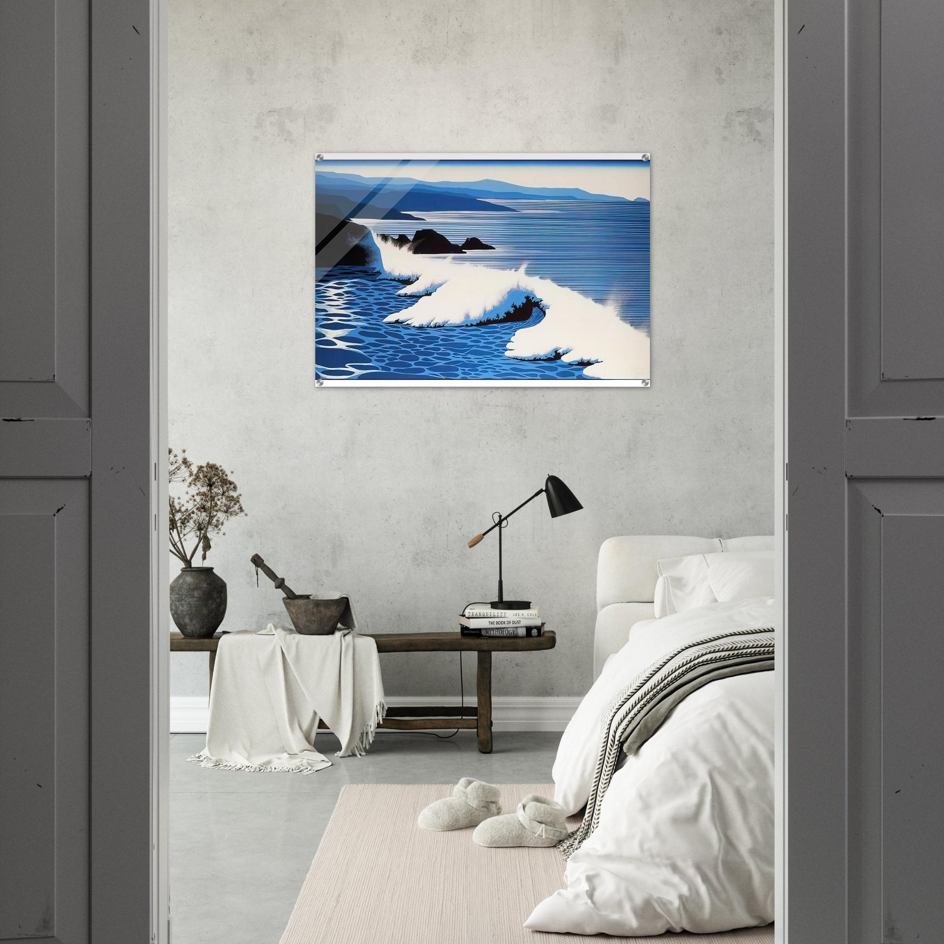 The Wave - Eyvind Earle Acrylic Print - 70x100 cm / 28x40″ inches