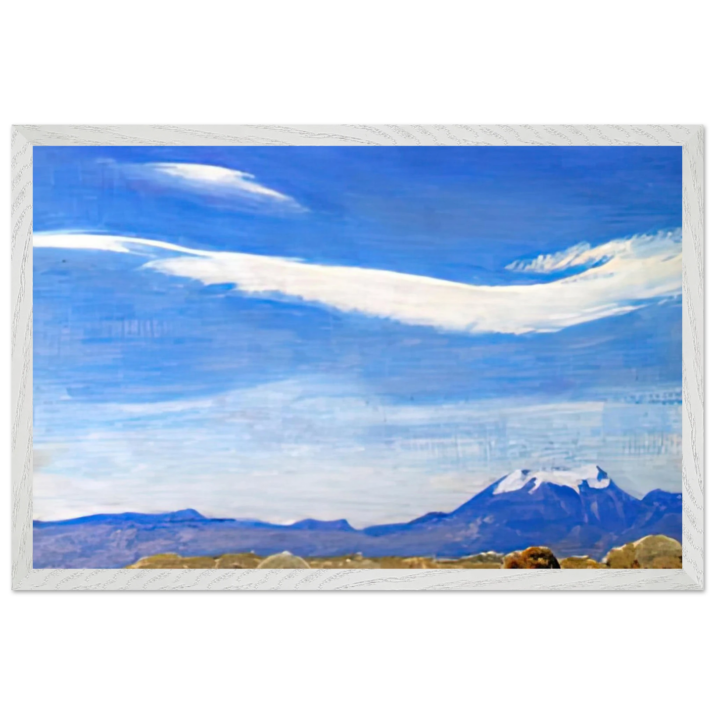 Maynard Dixon - THE CLOUD COACHELLA VALLEY CALIFORNIA 1940 Wall art - A1 (59.4 x 84.1  cm) - Premium Wooden Framed Poster With Fine Art Paper-canvas - Wood frame