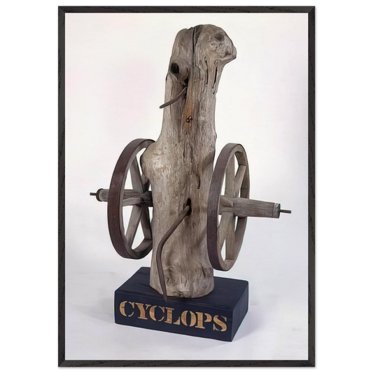 Cyclops - Robert Indiana 70x100 cm / 28x40 inches Framed Art Print – Black Wooden Frame
