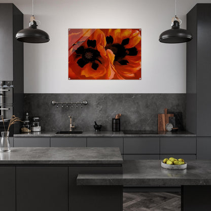 Oriental Poppies - Georgia O'Keeffe Acrylic Print - 70x100 cm / 28x40″ inches | Georgia O'Keeffe Wall Art | Georgia O'Keeffe Prints