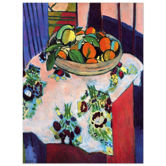 Henri Matisse - BASKET WITH ORANGES 1913  75x100 cm / 30x40inches Fine Art Poster