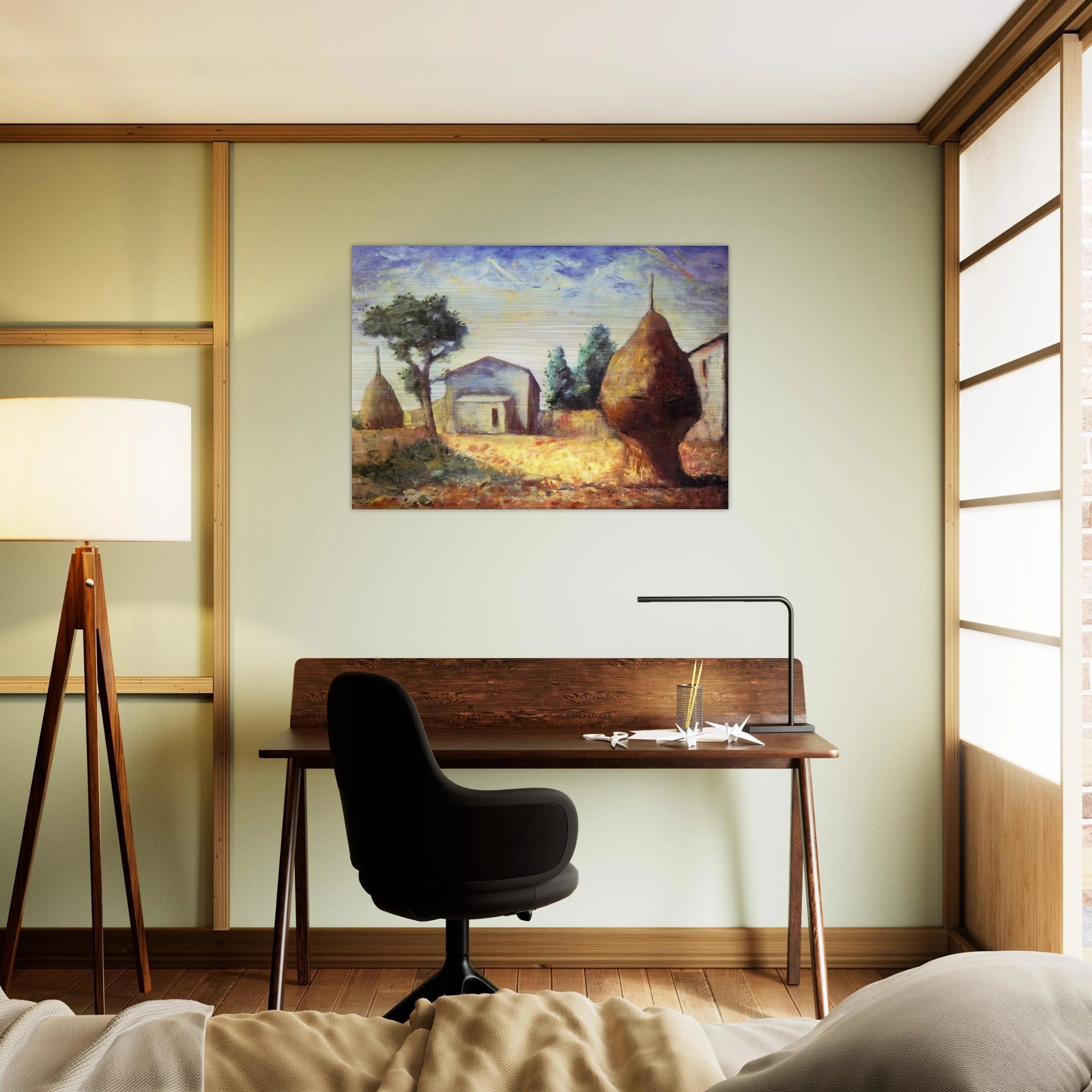 PAGLIAI 1929 - Carlo Carra Brushed Aluminum Print - 70x100 cm / 28x40 inches | Carlo Carra Aluminum Print | Carlo Carra Prints
