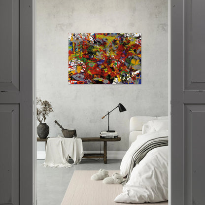 Untitled  SFP94-29  SFF 1708 é'" - Sam Francis Brushed Aluminum Print - 70x100 cm / 28x40 inches | Sam Francis Aluminum Print | Sam Francis Prints