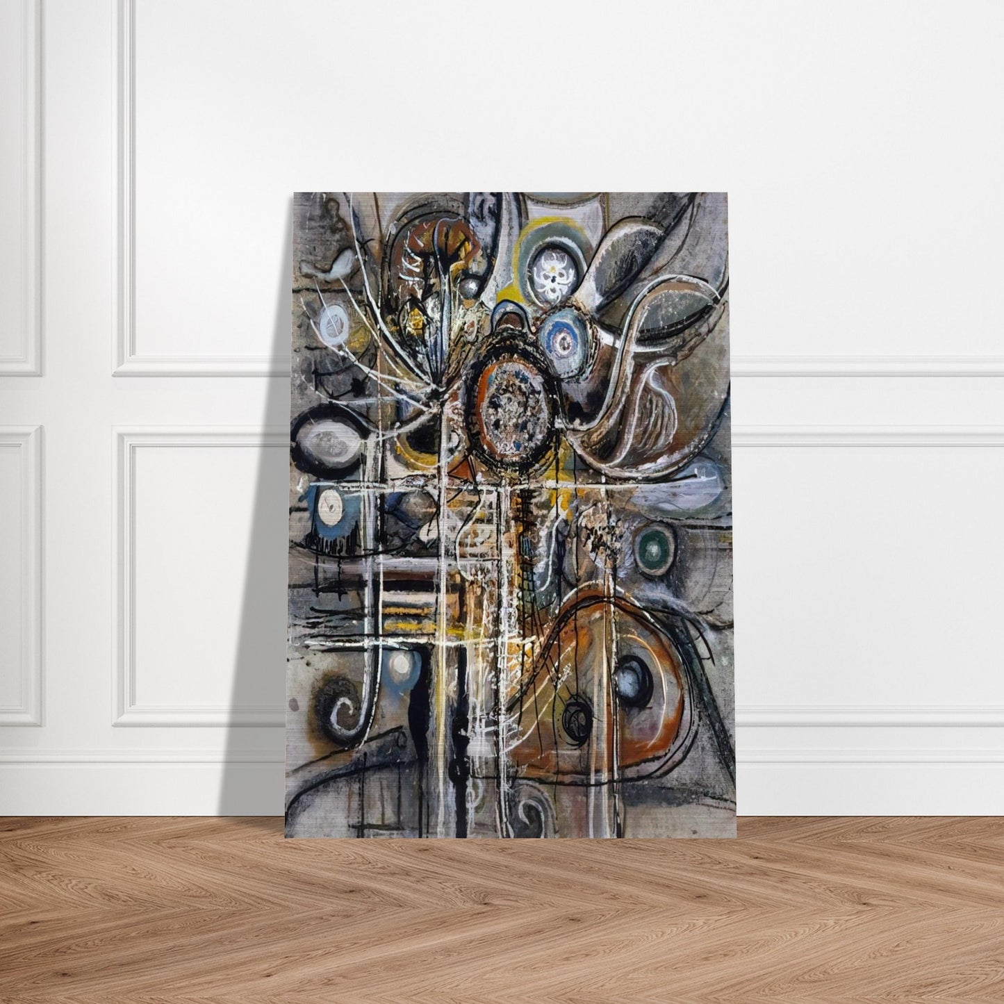 The Center - 1943 - Richard Pousette-Dart Brushed Aluminum Print - 70x100 cm / 28x40 inches | Richard Pousette-Dart Aluminum Print | Richard Pousette-Dart Prints