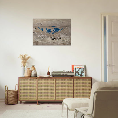 Autumn Coloring No. 4 - 1952 - John Marin Brushed Aluminum Print - 70x100 cm / 28x40 inches | John Marin Aluminum Print | John Marin Prints