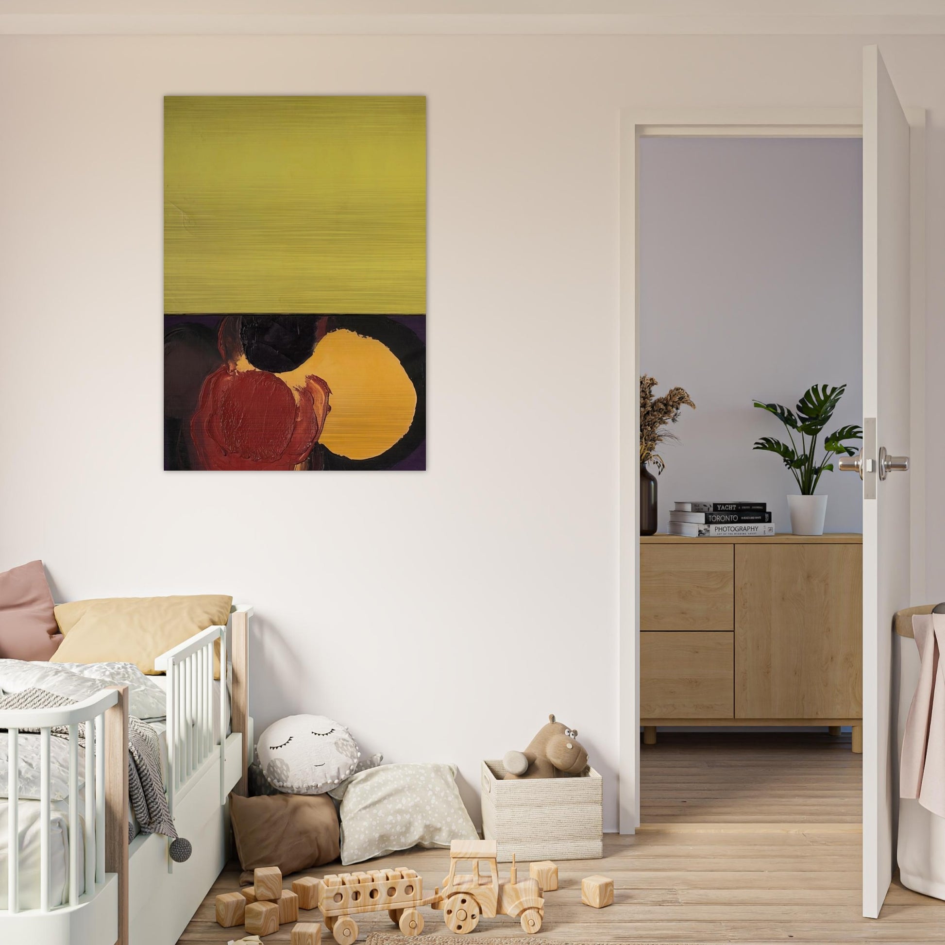 UNTITLED 1965 - Luis Feito Brushed Aluminum Print - 70x100 cm / 28x40 inches | Luis Feito Aluminum Print | Luis Feito Prints