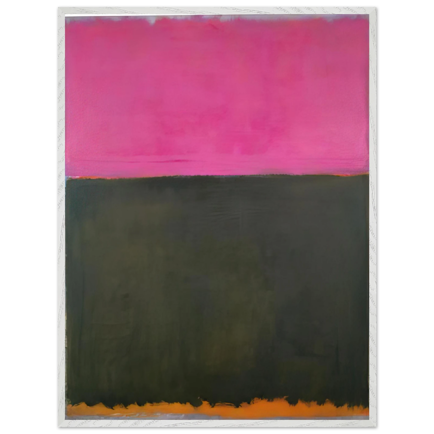 Mark Rothko - Untitled - 1953 Wall Art - 60x80 cm / 24x32 inches - Premium Wooden Framed Poster With Fine Art Paper - Black frame