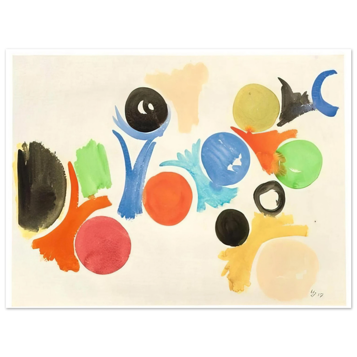 Ernst Wilhelm Nay - Untitled - 1957  75x100 cm / 30x40inches Fine Art Poster