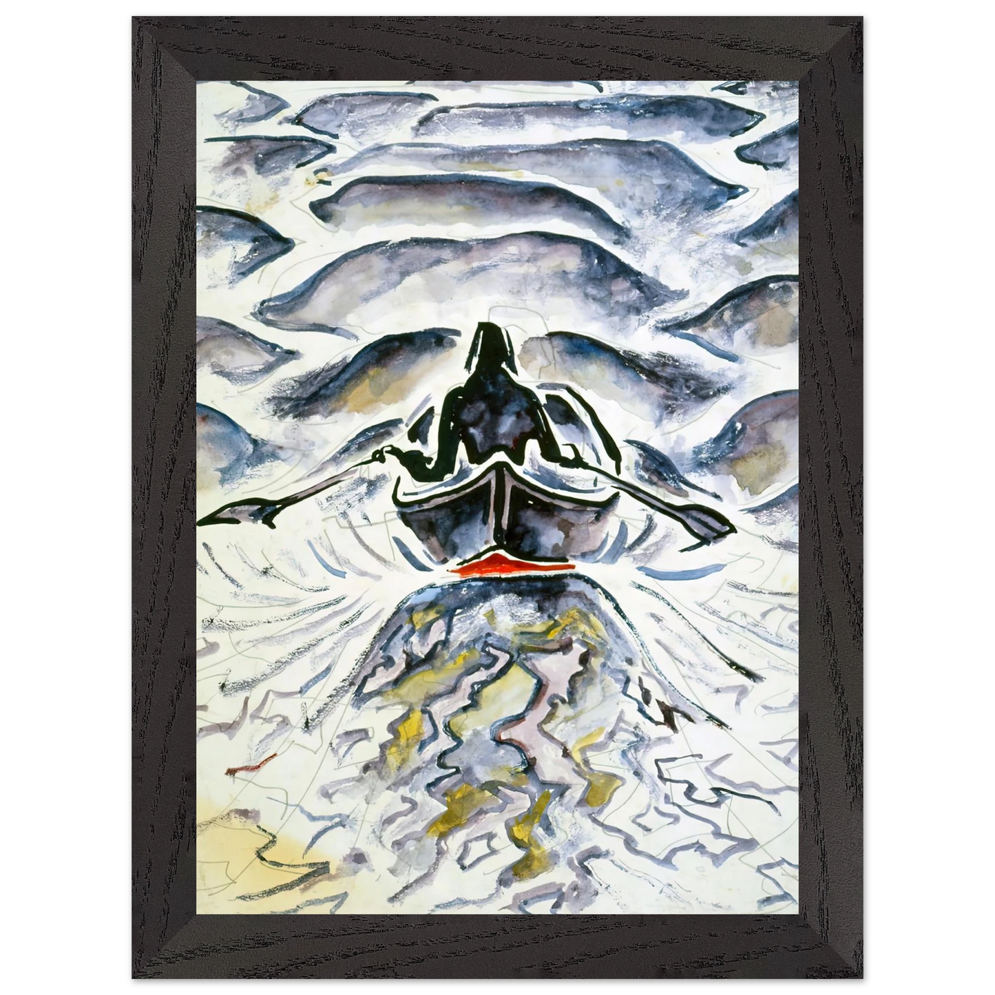 Walter Inglis Anderson - Walter Anderson Wall art - 45x60 cm / 18x24 inches - Premium Wooden Framed Poster With Fine Art Paper-canvas - White frame