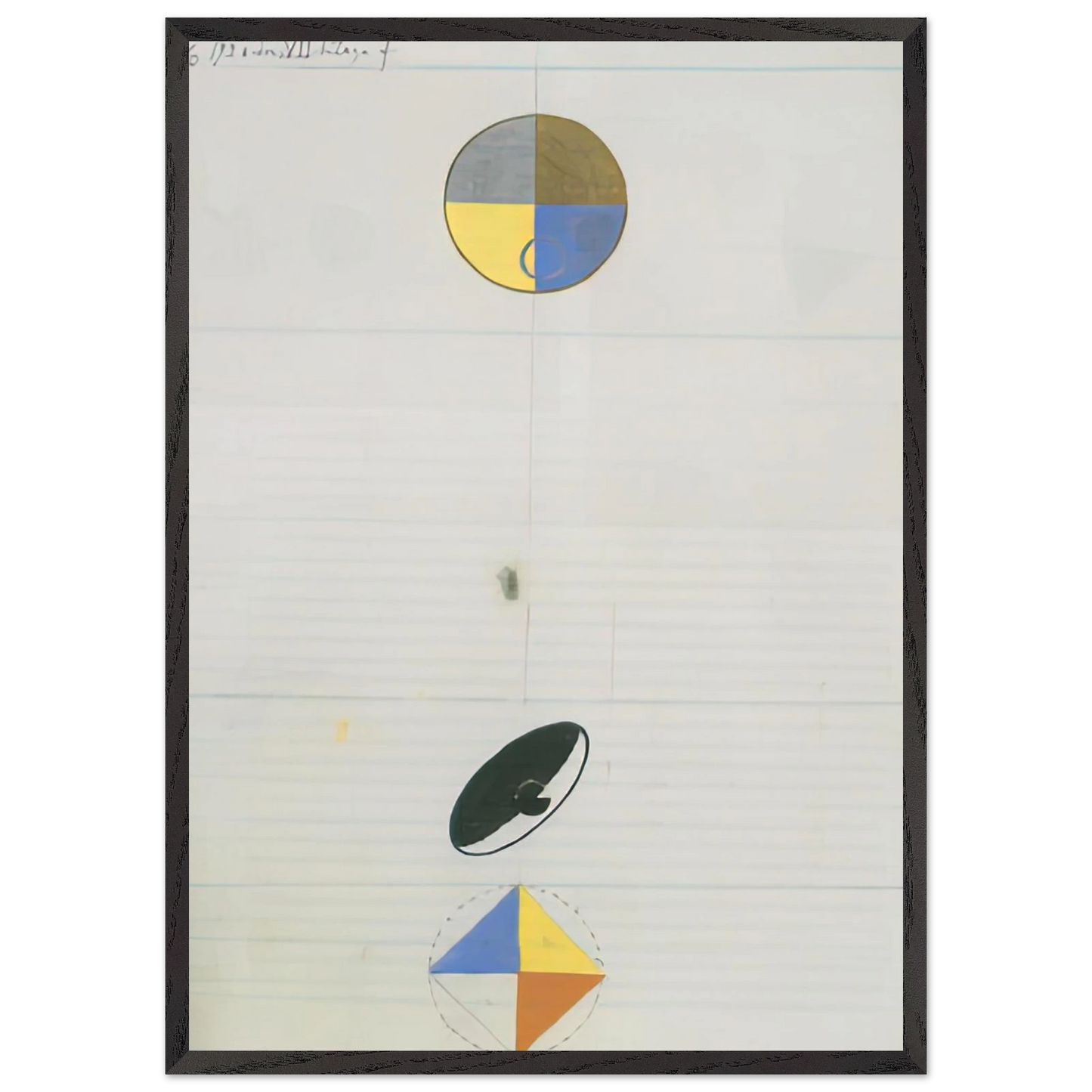 Hilma af Klint - SERIES NO VII NO 3F 1920 Wall art - 21x29.7 cm / 8x12" - Fine Art Poster - -