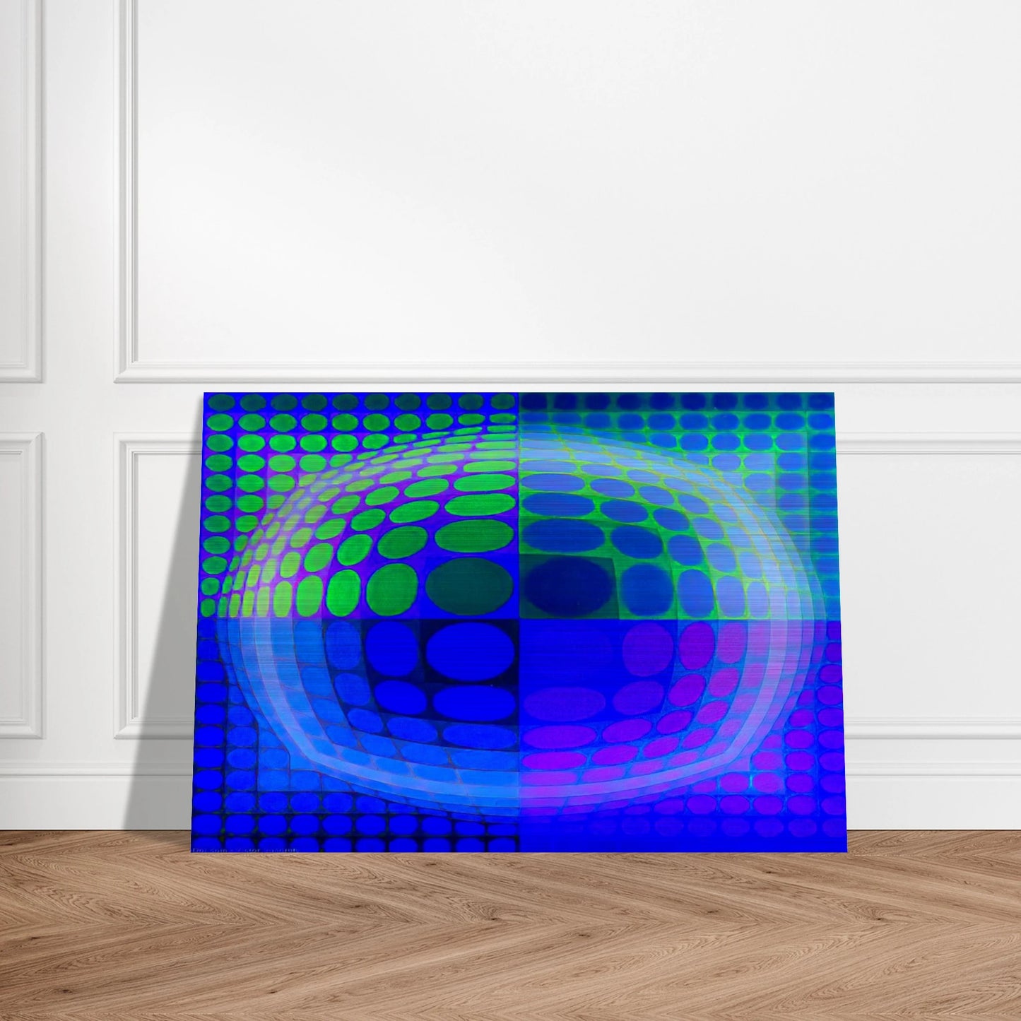 Pal-Ket - 1974 - Victor Vasarely Brushed Aluminum Print - 70x100 cm / 28x40 inches | Victor Vasarely Aluminum Print | Victor Vasarely Prints