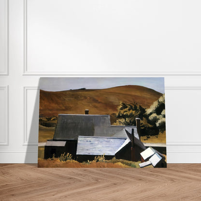 Burly Cobb s House, South Truro - Edward Hopper Brushed Aluminum Print - 70x100 cm / 28x40 inches | Edward Hopper Aluminum Print | Edward Hopper Prints