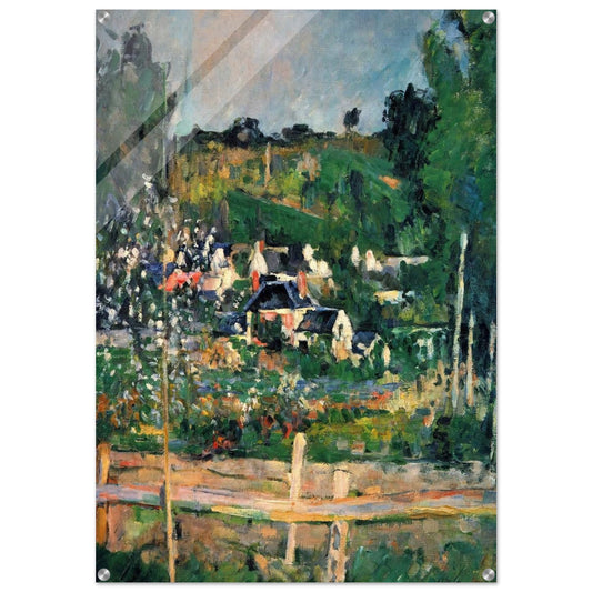 View of Auvers - Paul Cézanne Acrylic Print - 70x100 cm / 28x40″ inches | Paul Cézanne Wall Art | Paul Cézanne Prints