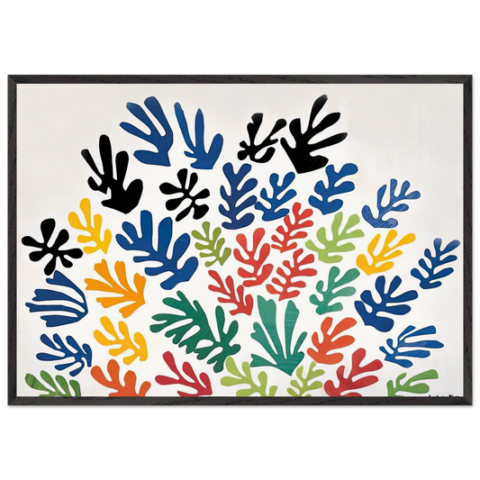 LA GERBE 1953 - Henri Matisse 70x100 cm / 28x40 inches Framed Art Print – Black Wooden Frame