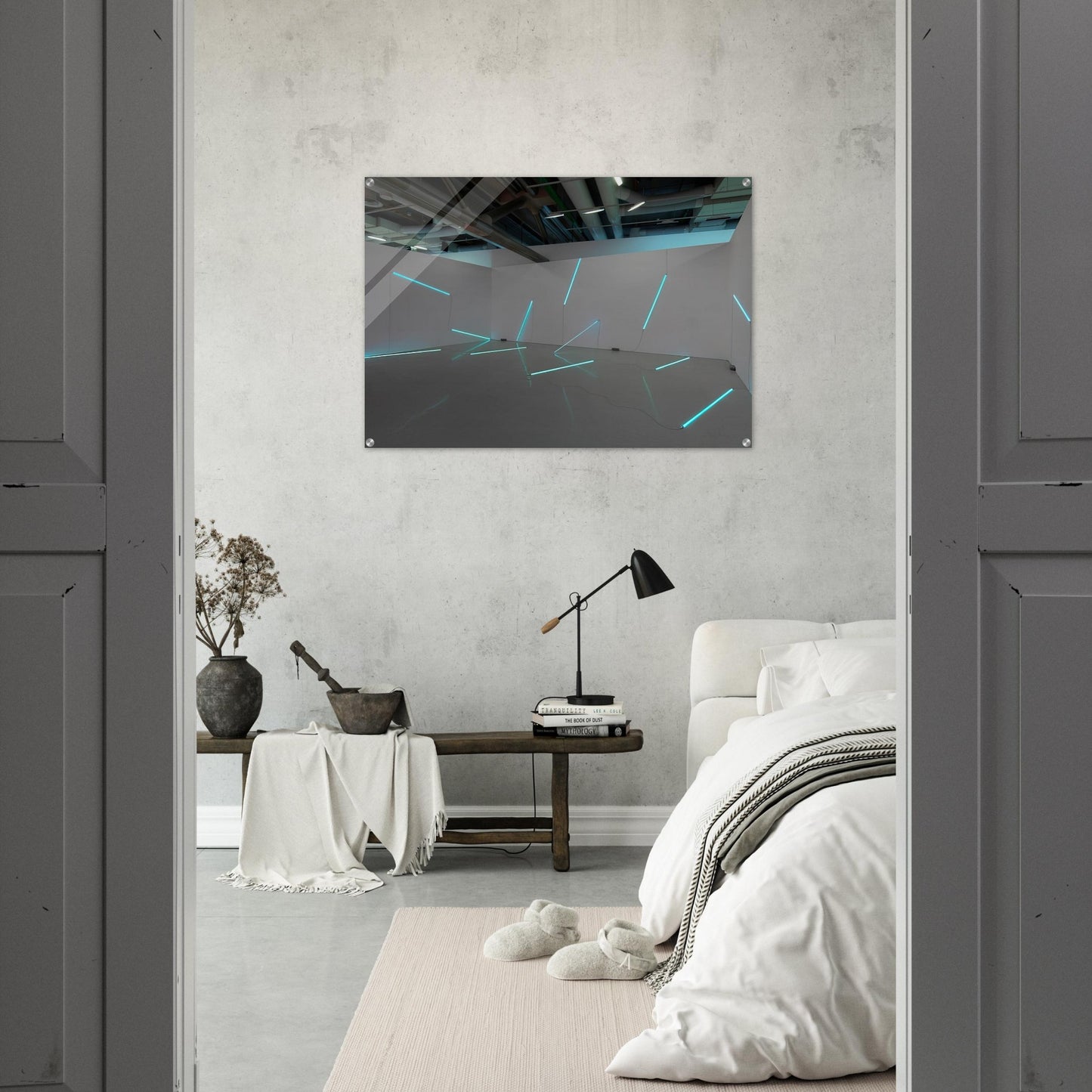 No End Neon - 1990 - Francois Morellet Acrylic Print - 70x100 cm / 28x40″ inches