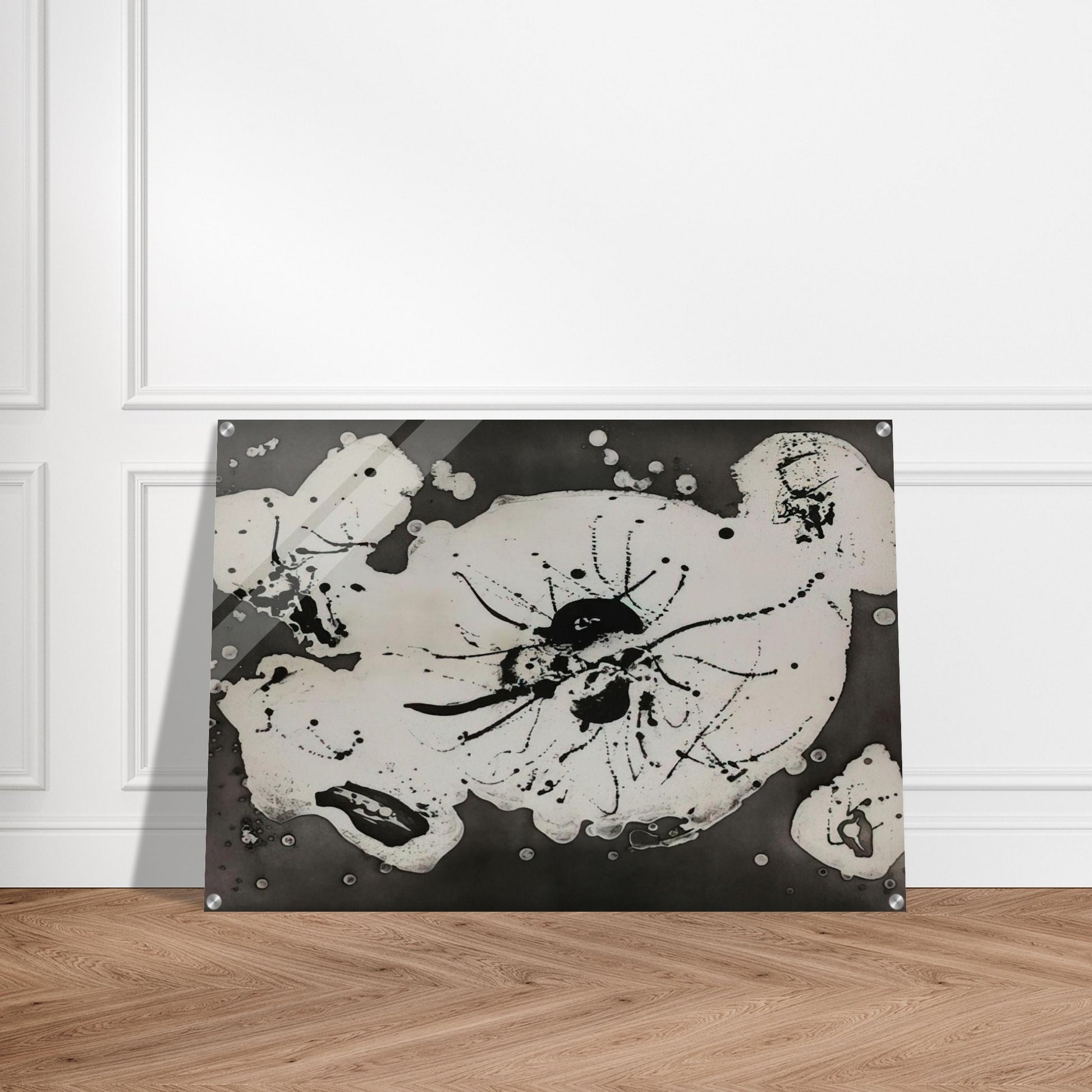 Black Smudge - Sam Francis Acrylic Print - 70x100 cm / 28x40″ inches | Sam Francis Wall Art | Sam Francis Prints