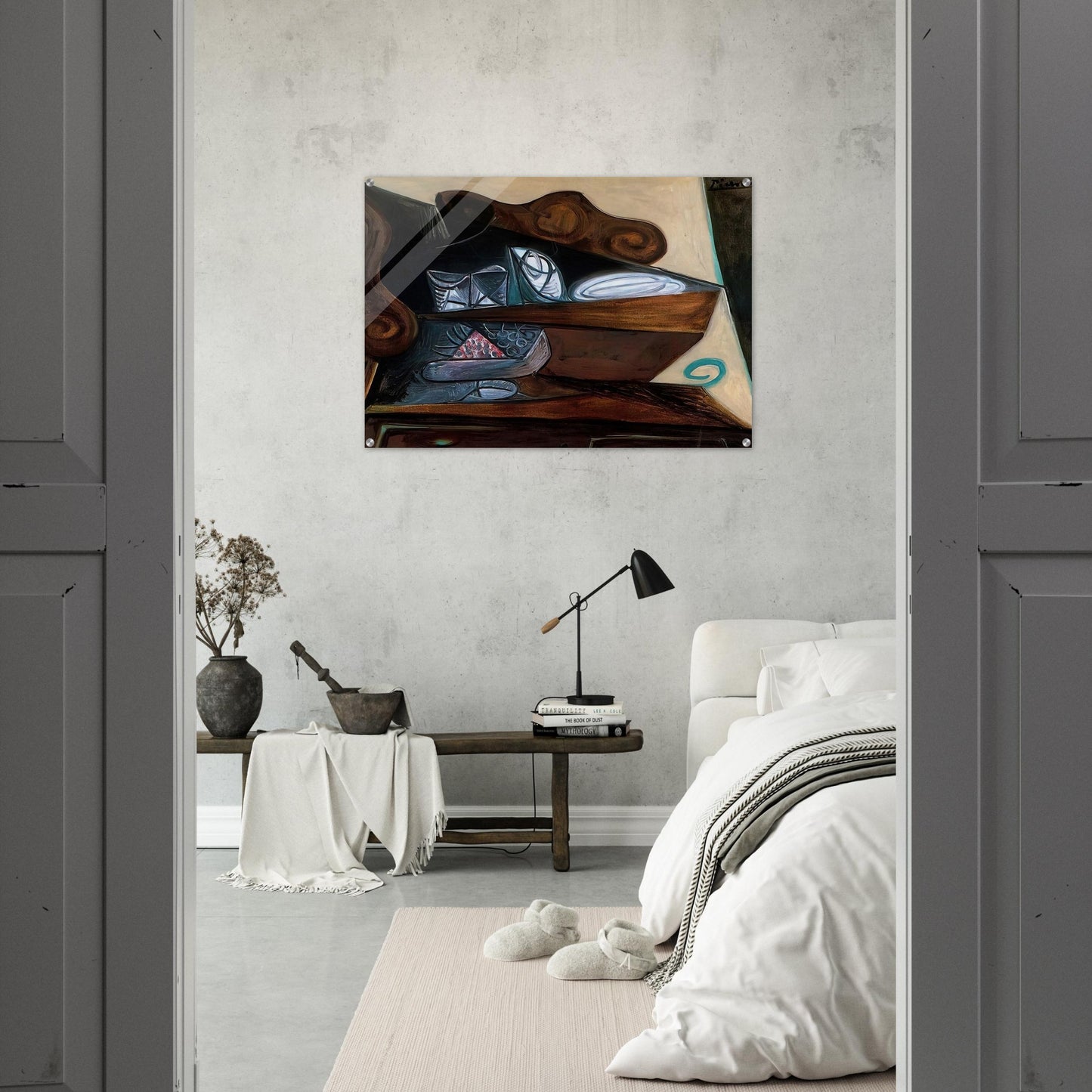 The buffet of  Catalan  - Pablo Picasso Acrylic Print - 70x100 cm / 28x40″ inches
