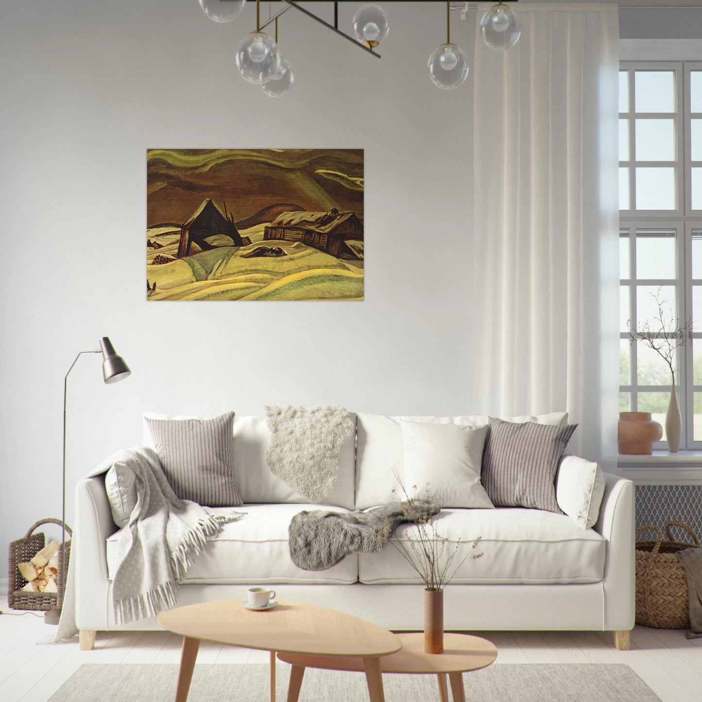 Grey Day, Laurentians - 1928 - A.Y. Jackson Brushed Aluminum Print - 70x100 cm / 28x40 inches | A.Y. Jackson Aluminum Print | A.Y. Jackson Prints