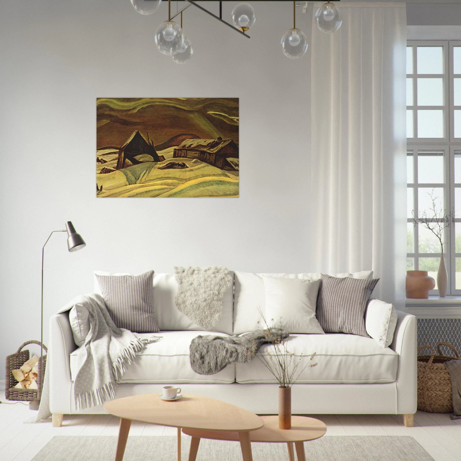 Grey Day, Laurentians - 1928 - A.Y. Jackson Brushed Aluminum Print - 70x100 cm / 28x40 inches | A.Y. Jackson Aluminum Print | A.Y. Jackson Prints