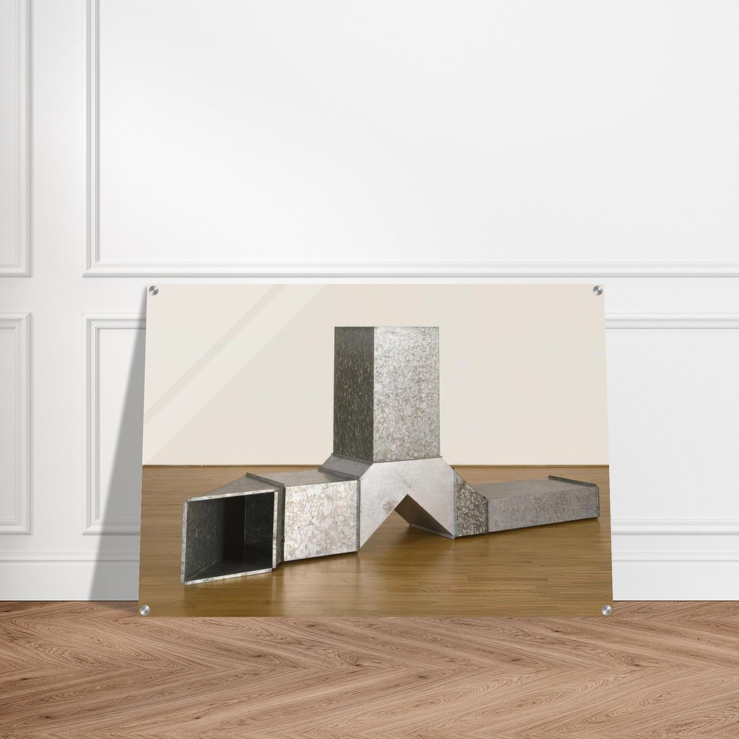 Square Tubes [Series D] - 1967 - Charlotte Posenenske Acrylic Print - 70x100 cm / 28x40″ inches